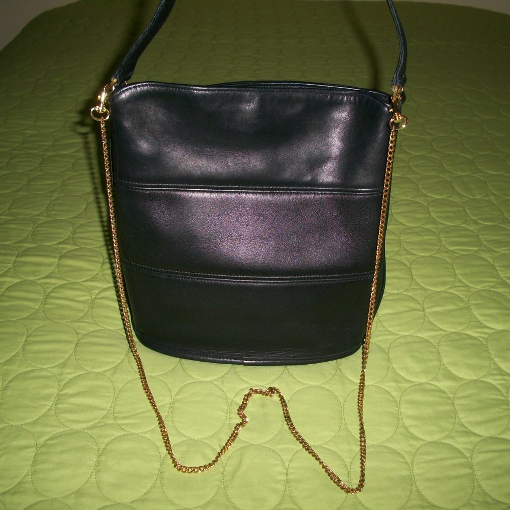 Coach Vintage Dark Blue Tribeca Shopper /Crossbody Bag - Picture 1 of 15